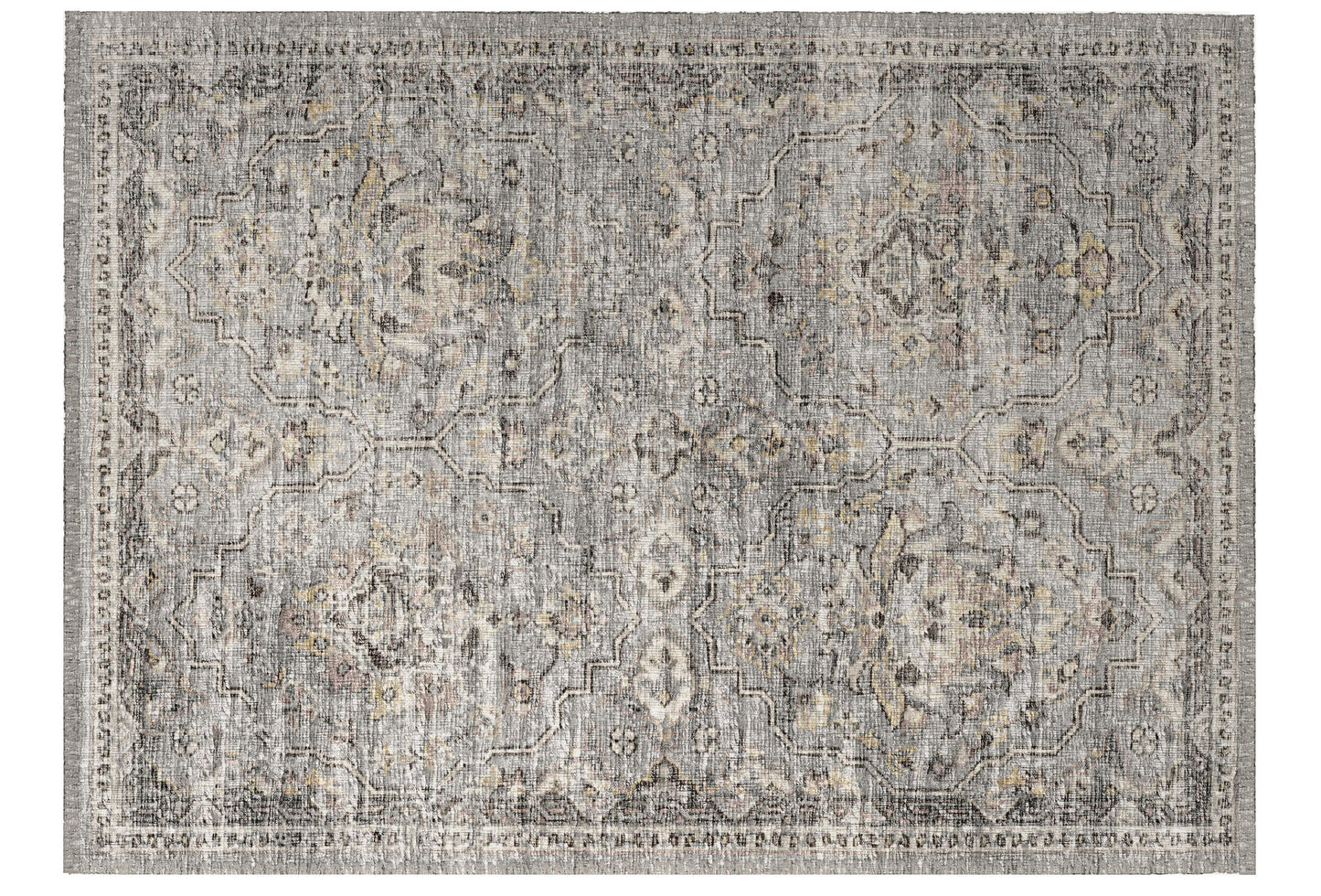 Indoor/Outdoor Marbella MB4 Silver Washable 1'8" x 2'6" Rug