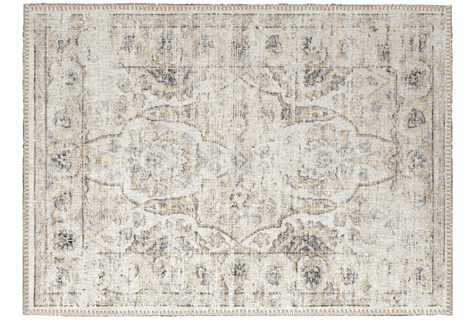 Indoor/Outdoor Marbella MB5 Ivory Washable 1'8" x 2'6" Rug
