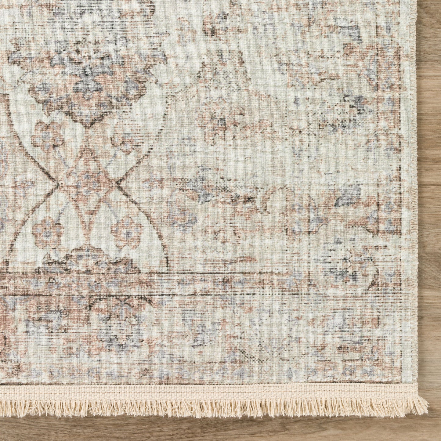 Indoor/Outdoor Marbella MB5 Ivory Washable 2'3" x 10' Runner Rug
