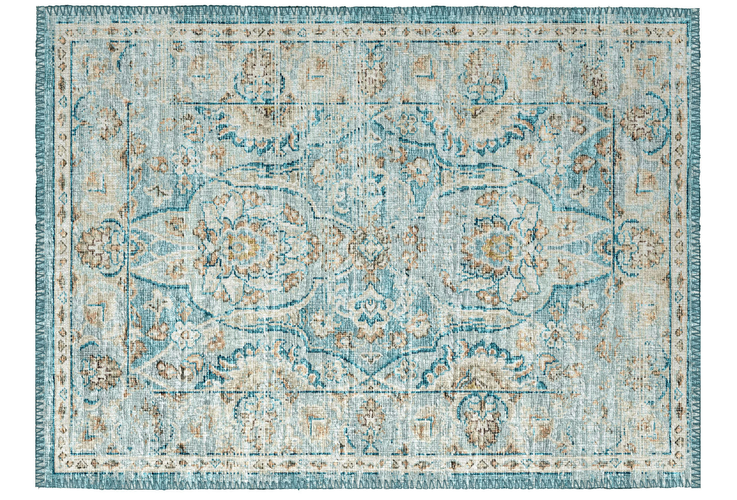 Indoor/Outdoor Marbella MB5 Mediterranean Washable 1'8" x 2'6" Rug