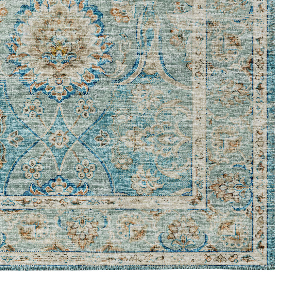 Indoor/Outdoor Marbella MB5 Mediterranean Washable 2'3" x 7'6" Runner Rug