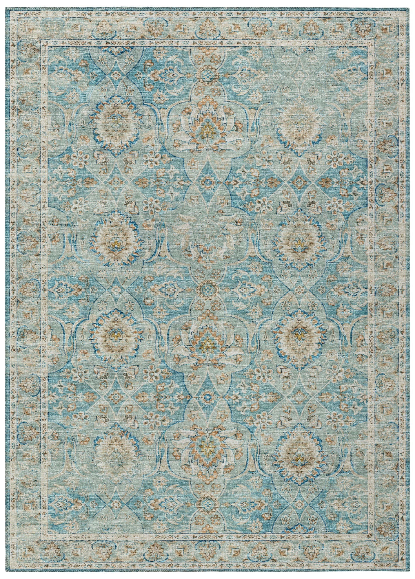 Indoor/Outdoor Marbella MB5 Mediterranean Washable 5' x 7'6" Rug