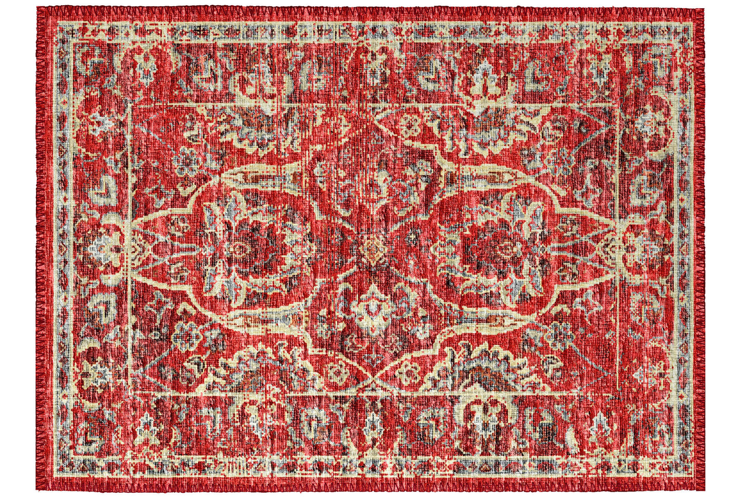Indoor/Outdoor Marbella MB5 Poppy Washable 1'8" x 2'6" Rug