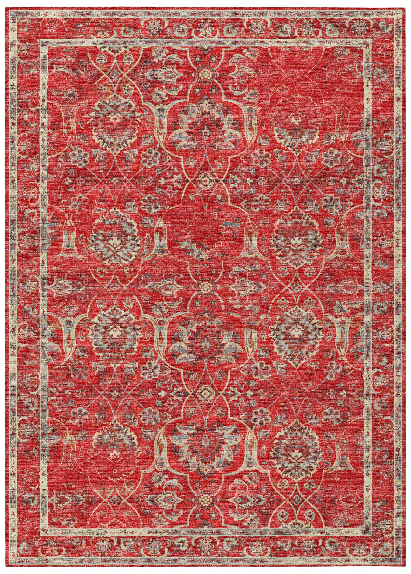 Indoor/Outdoor Marbella MB5 Poppy Washable 5' x 7'6" Rug