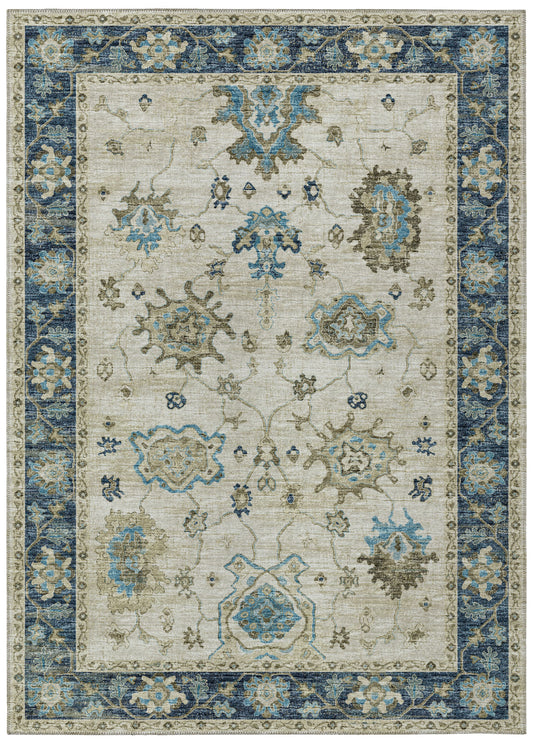 Indoor/Outdoor Marbella MB6 Flax Washable 3' x 5' Rug