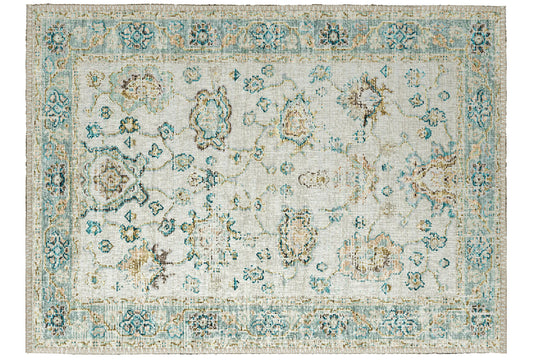 Indoor/Outdoor Marbella MB6 Ivory Washable 1'8" x 2'6" Rug