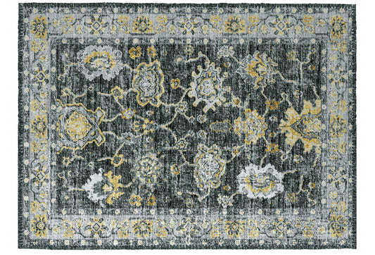 Indoor/Outdoor Marbella MB6 Midnight Washable 1'8" x 2'6" Rug