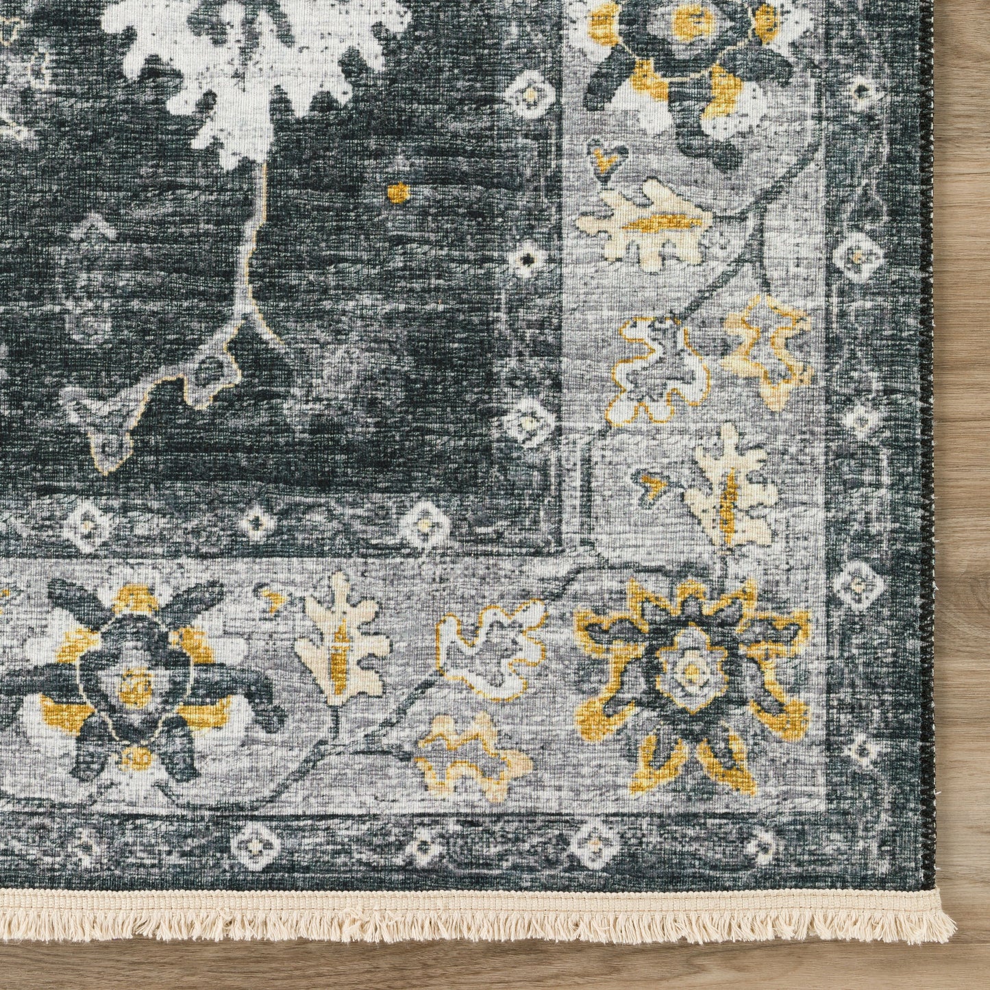 Indoor/Outdoor Marbella MB6 Midnight Washable 2'3" x 12' Runner Rug