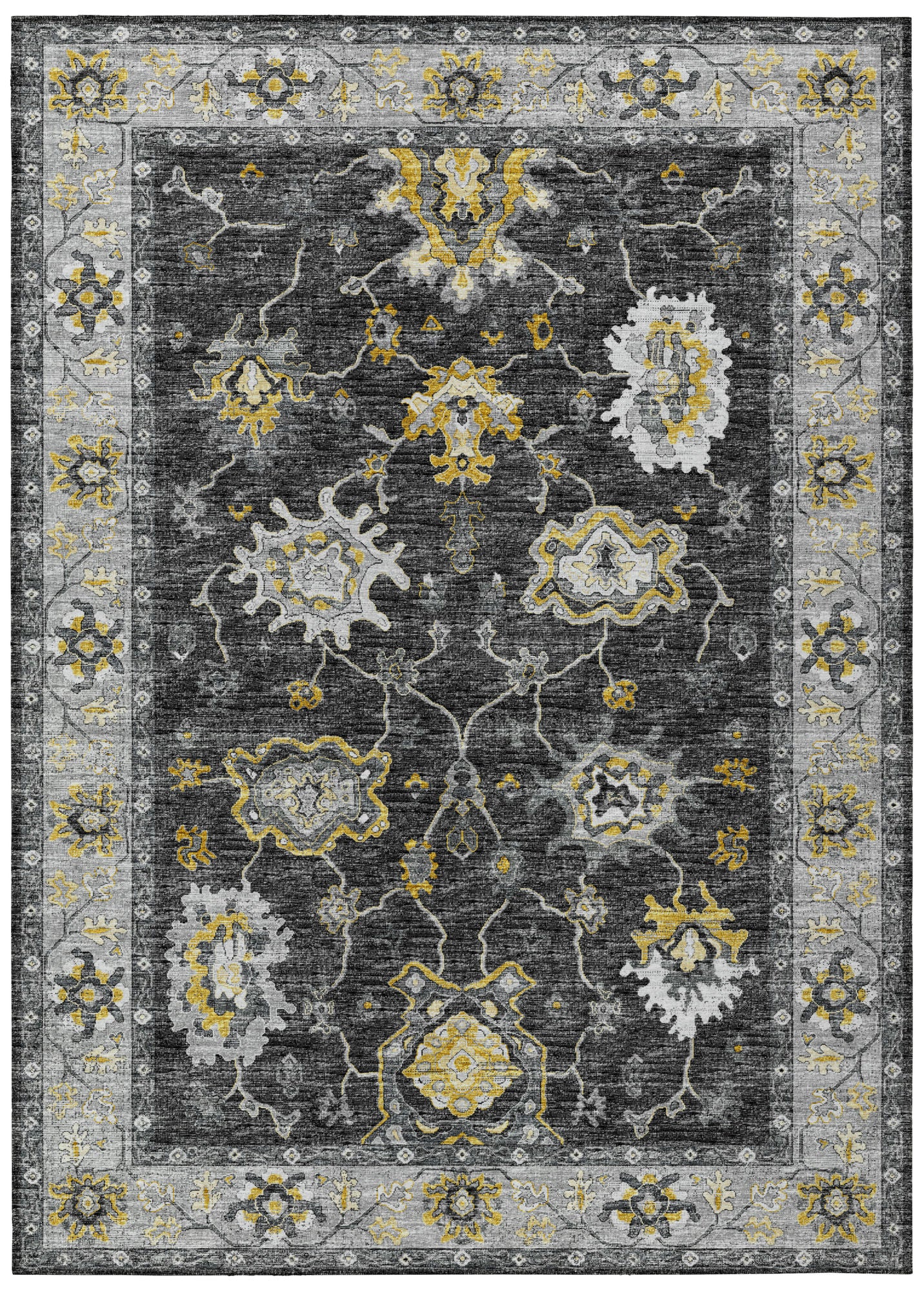 Indoor/Outdoor Marbella MB6 Midnight Washable 8' x 10' Rug