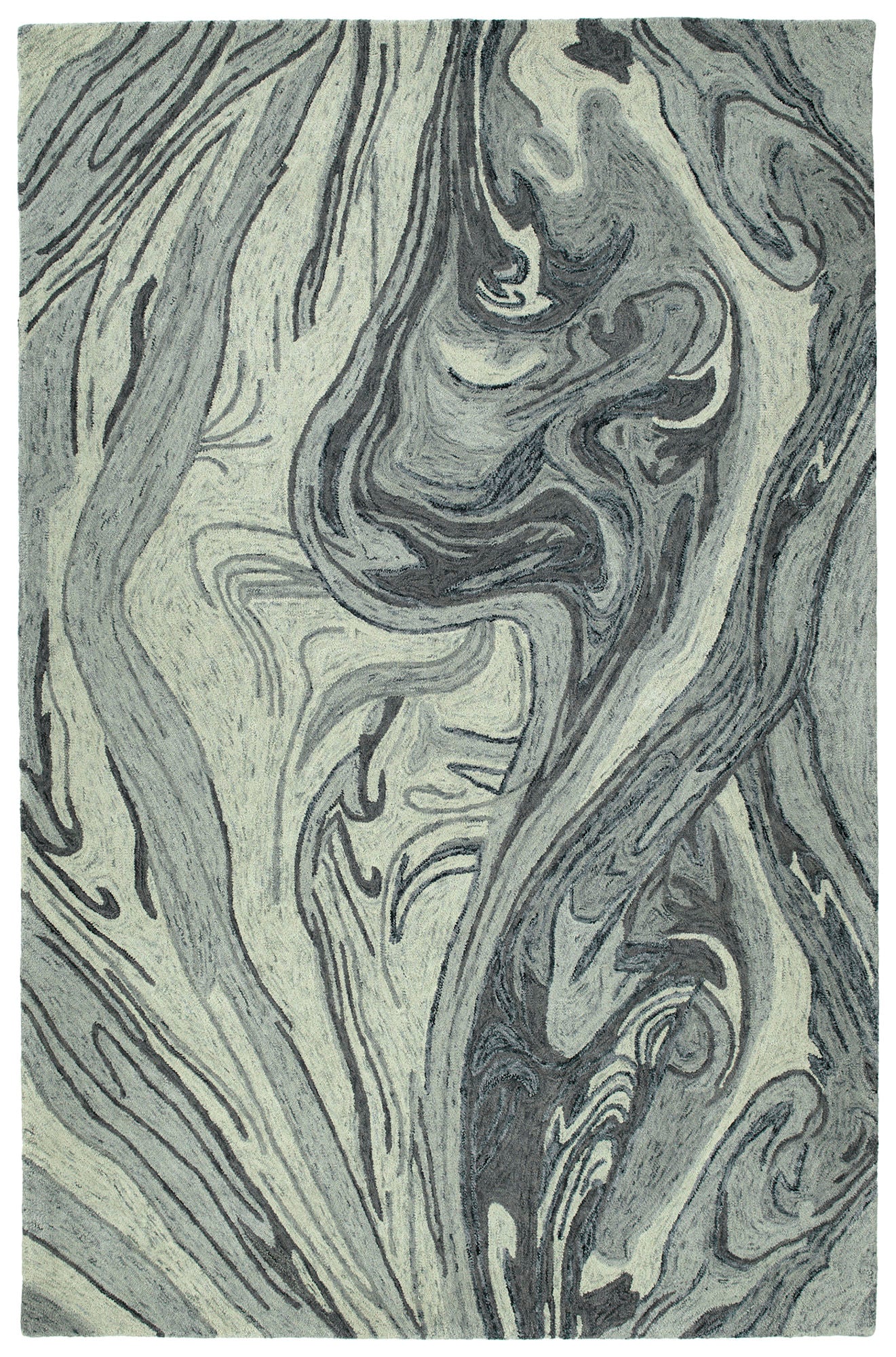 Kaleen Marble Collection Light Grey Area Rug 5' x 7'9"