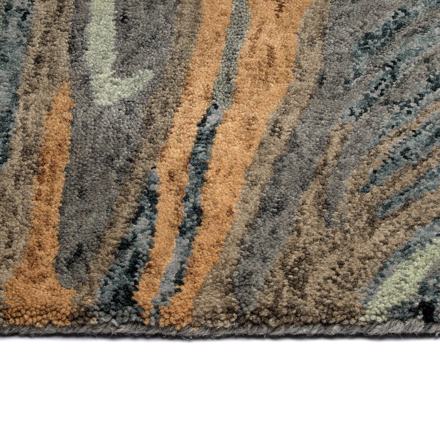 Kaleen Marble Collection Light Denim Throw Rug 2' x 3'