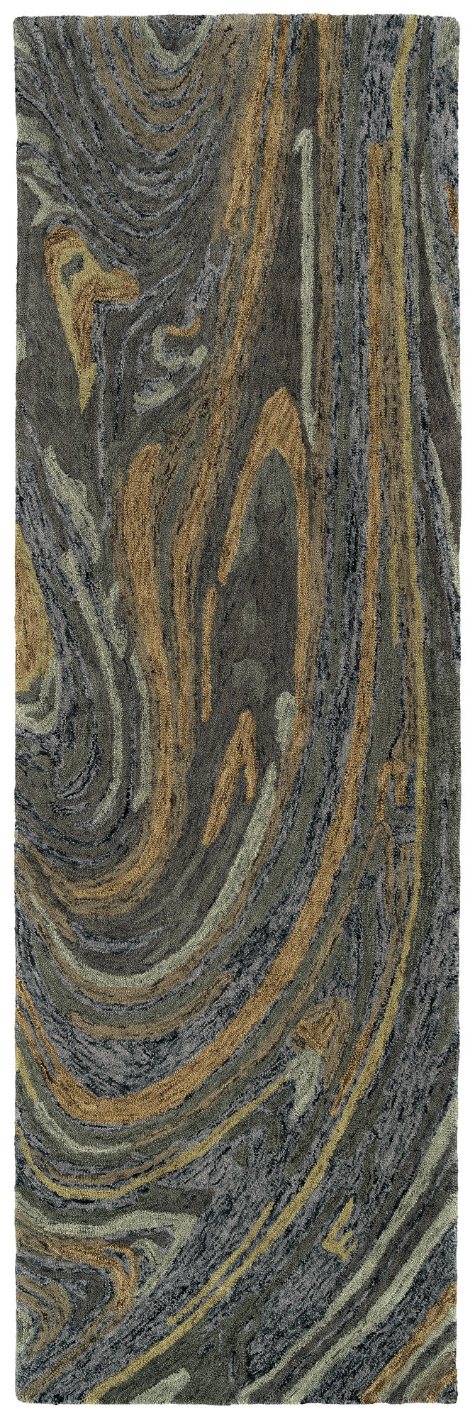 Kaleen Marble Collection Light Denim Throw Rug 2' x 3'