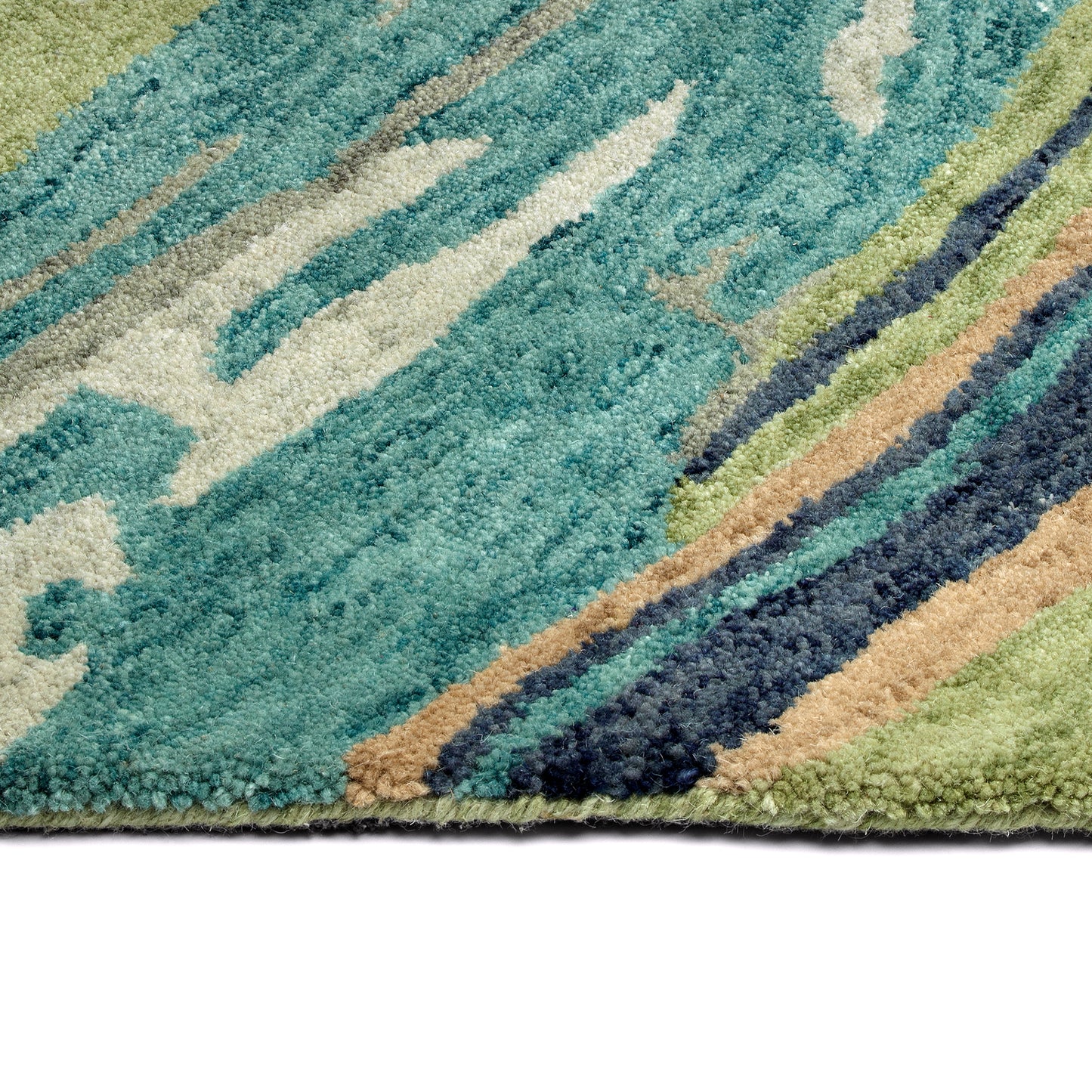 Kaleen Marble Collection Light Green Runner 2'6" x 8'