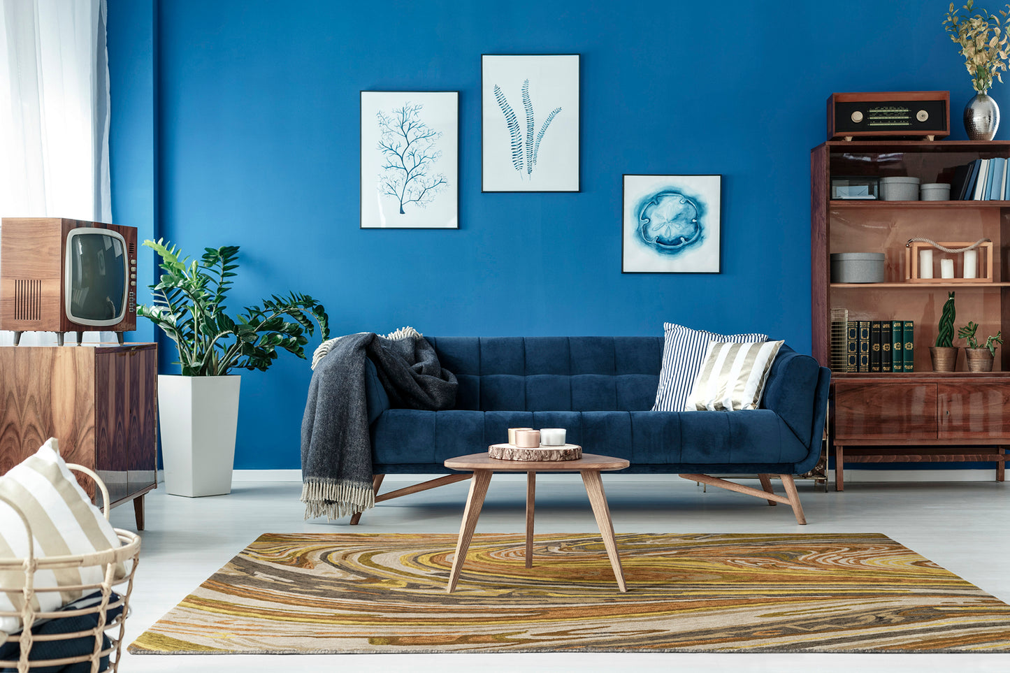 Kaleen Marble Collection Multi Salmon Area Rug 3'6" x 5'6"