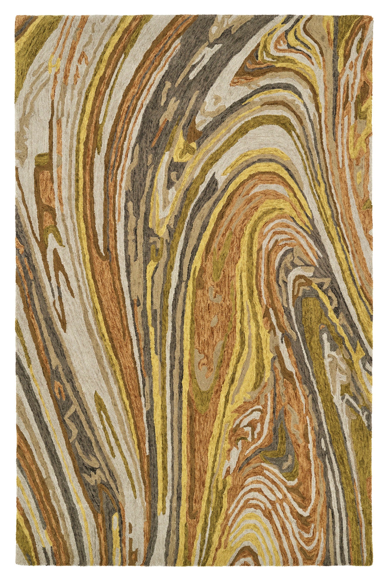 Kaleen Marble Collection Multi Salmon Runner 2'6" x 8'