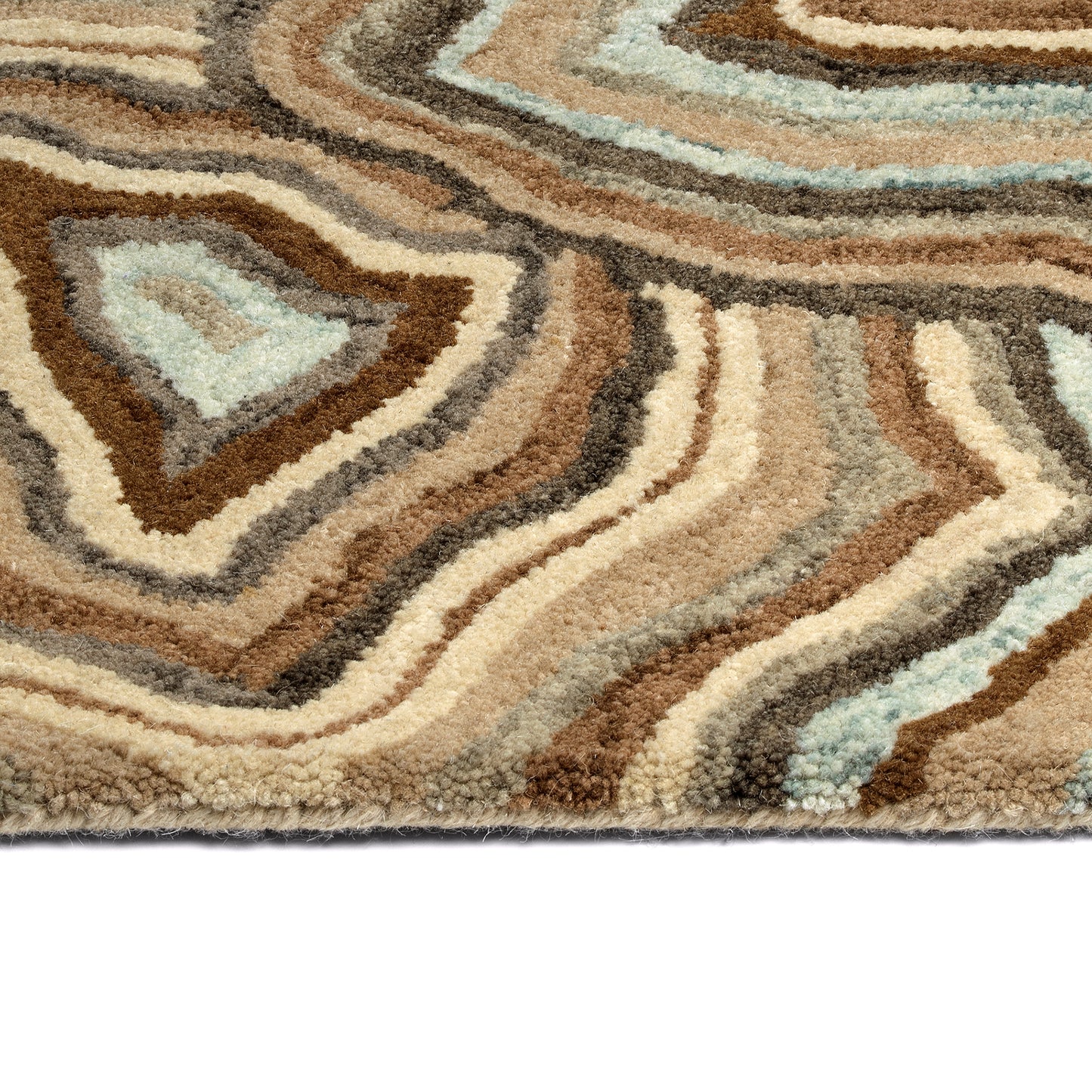 Kaleen Marble Collection Dark Brown Throw Rug 2' x 3'