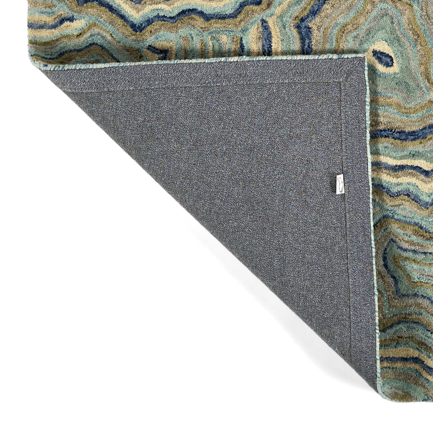 Kaleen Marble Collection Light Teal Runner 2'6" x 8'