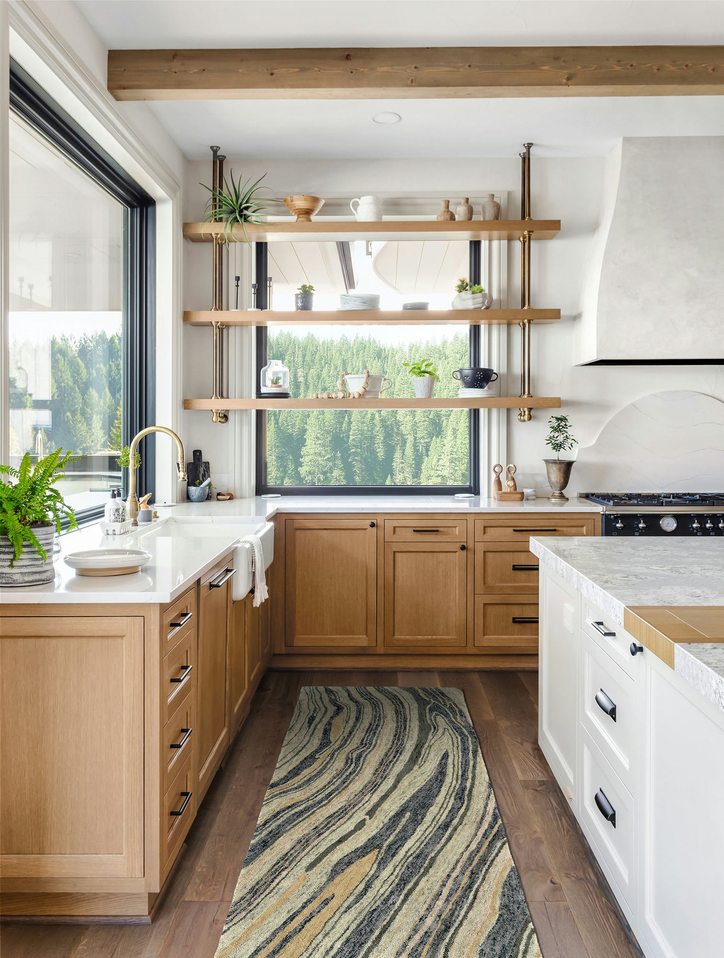 Kaleen Marble Collection Multi Sage Area Rug 5' x 7'9"