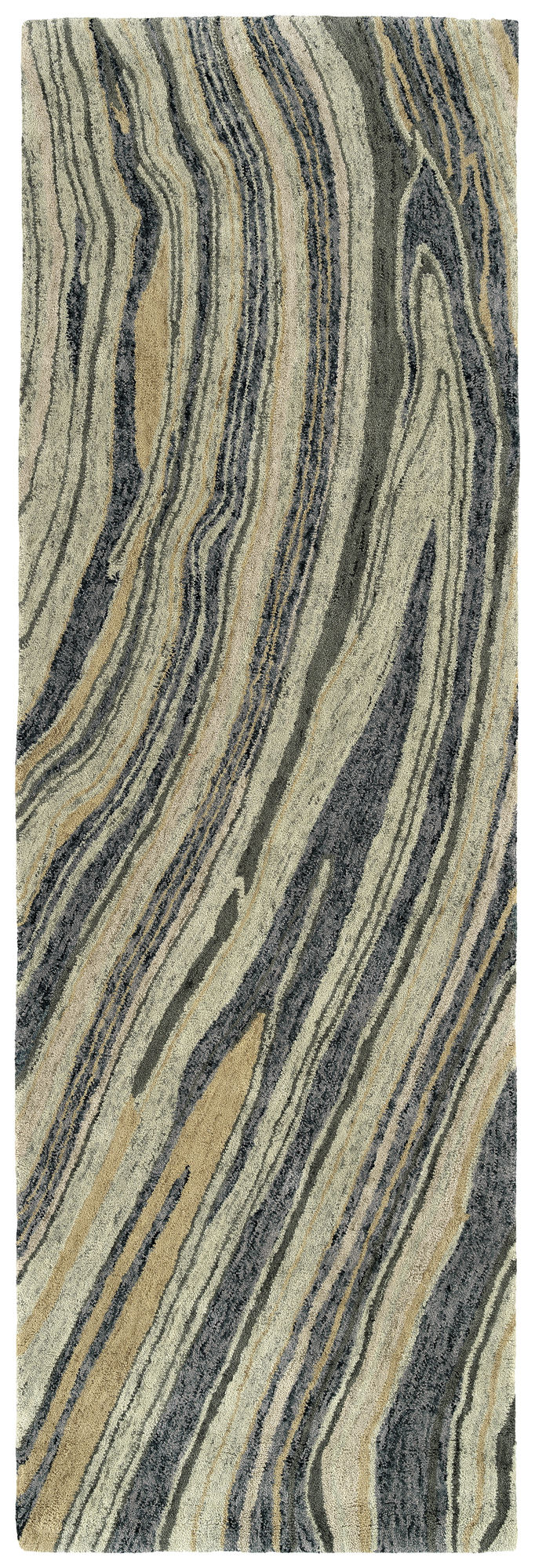 Kaleen Marble Collection Multi Sage Runner 2'6" x 8'