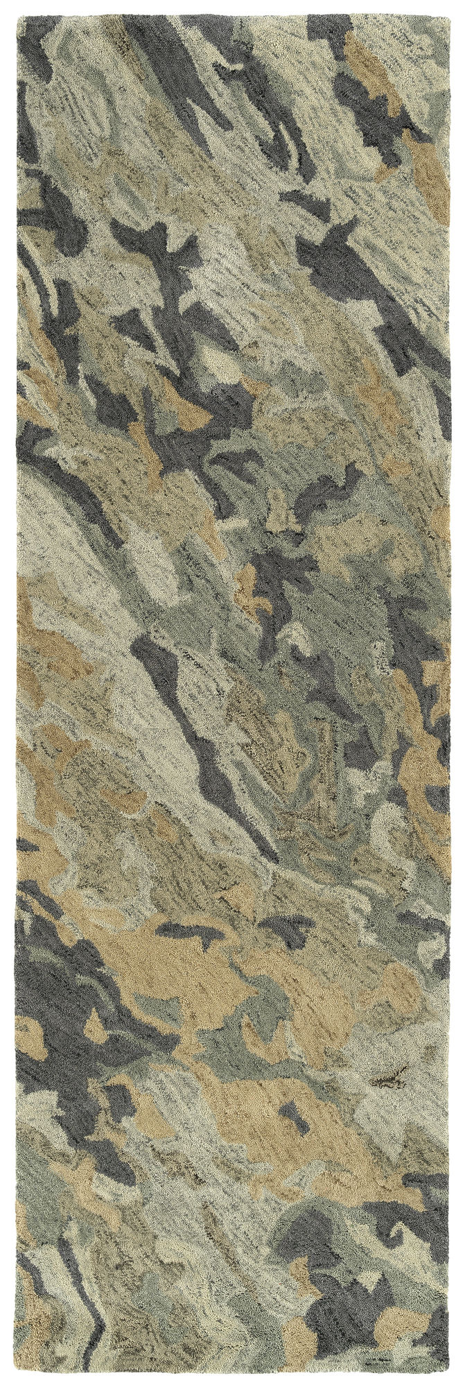 Kaleen Marble Collection Light Sage Throw Rug 2' x 3'