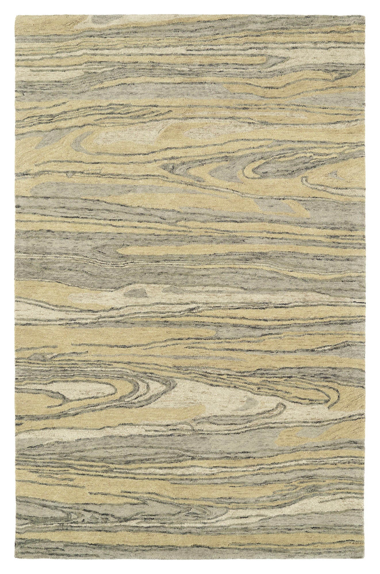 Kaleen Marble Collection Sand Gray Throw Rug 2' x 3'