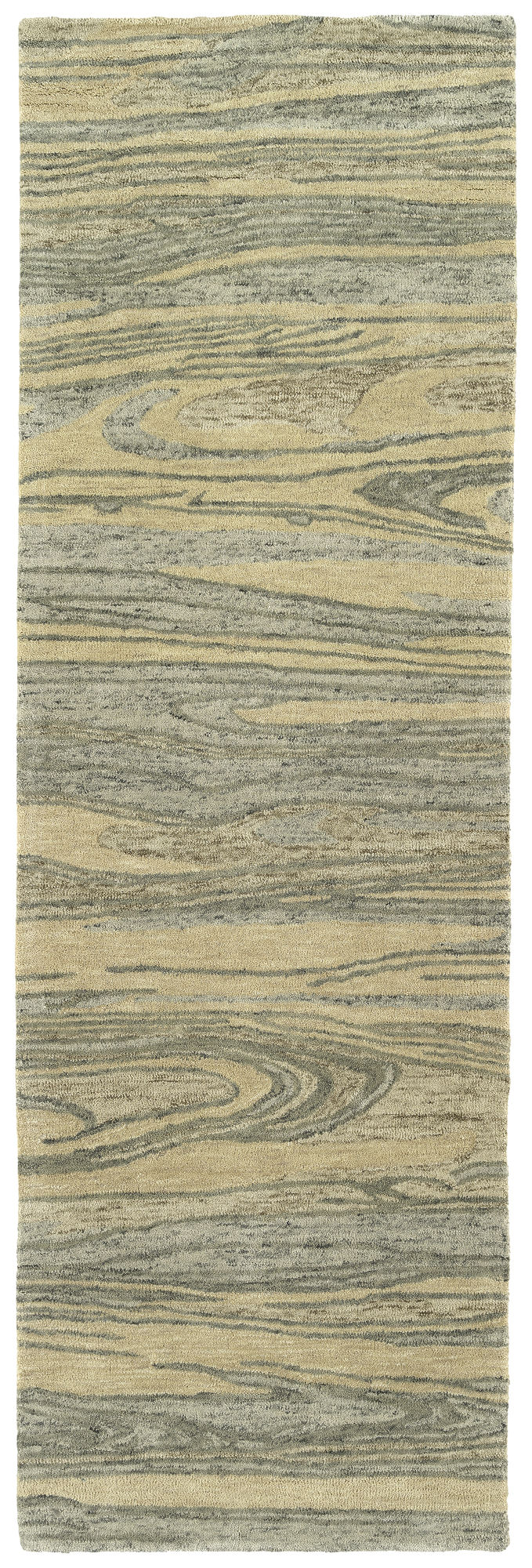Kaleen Marble Collection Sand Gray Runner 2'6" x 8'