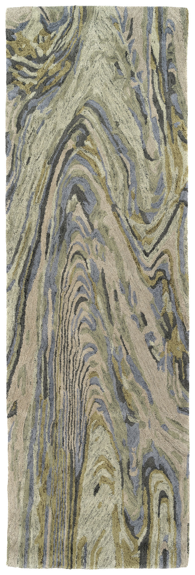 Kaleen Marble Collection Sage Sand Runner 2'6" x 8'