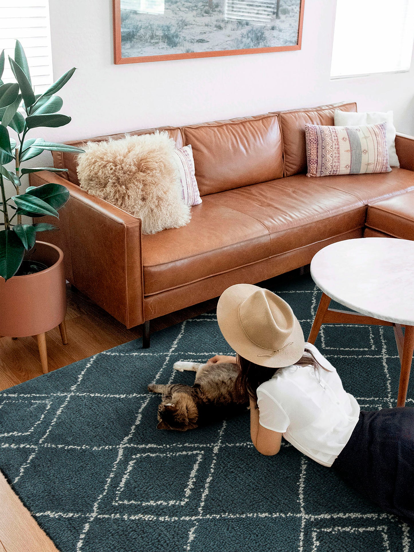 Kaleen Micha Collection Dark Aspen Area Rug 5' x 7'9"