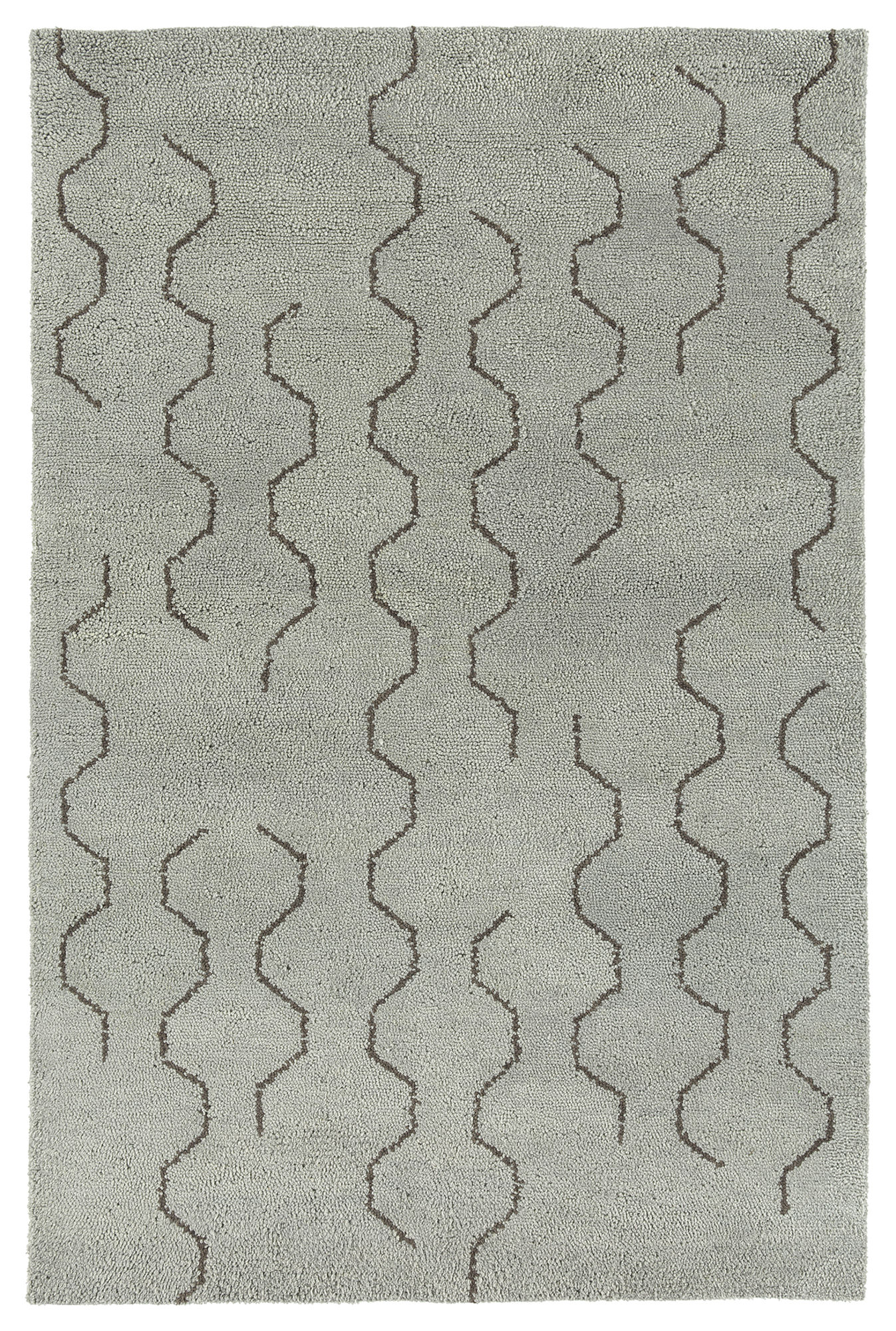 Kaleen Micha Collection Silver Brown Area Rug 3'6" x 5'6"