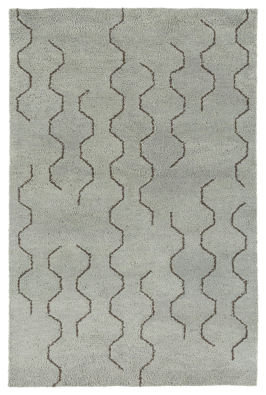 Kaleen Micha Collection Silver Brown Area Rug 3'6" x 5'6"