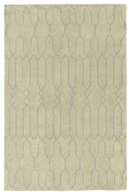 Kaleen Micha Collection Ivory Silver Area Rug 5' x 7'9"