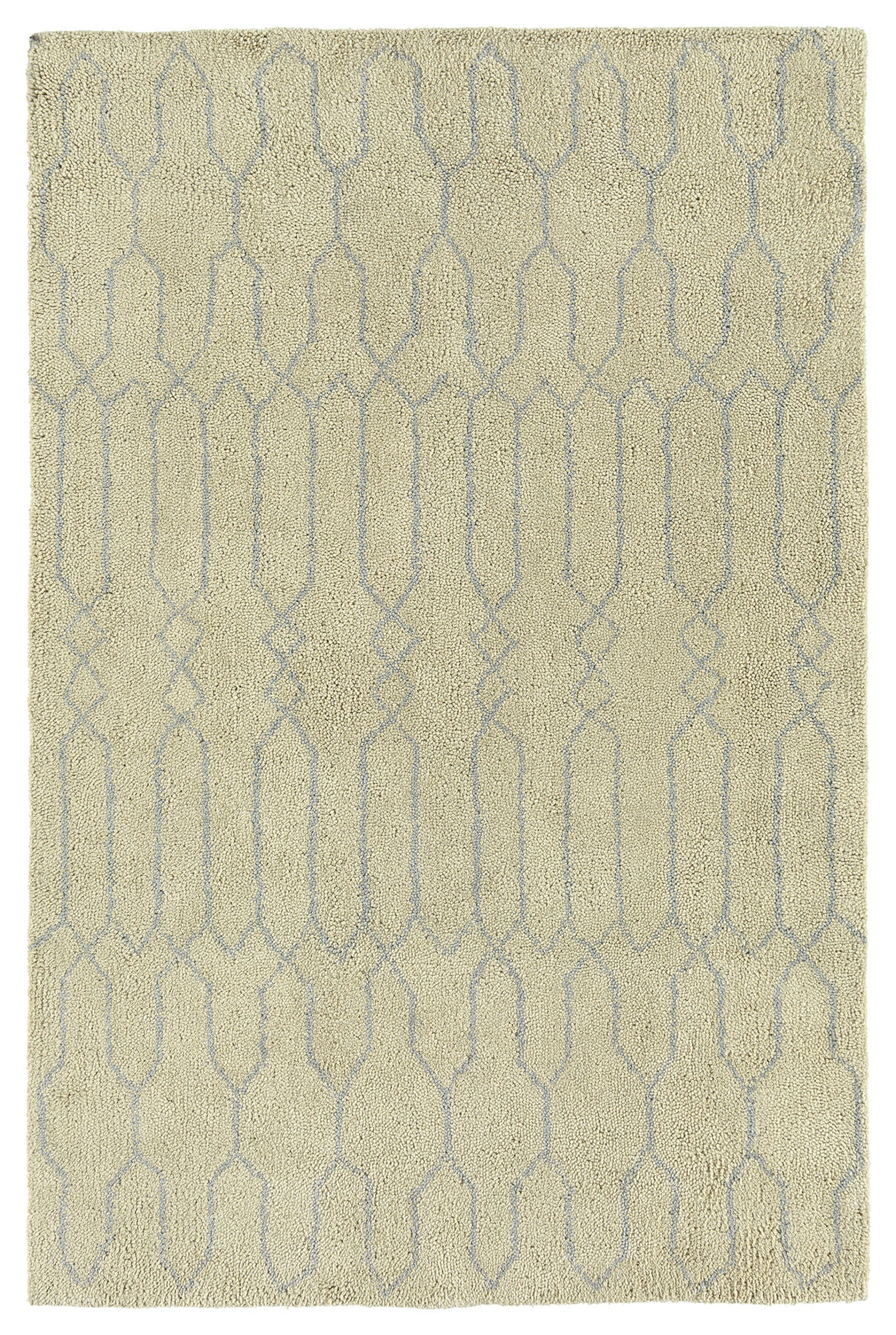 Kaleen Micha Collection Ivory Silver Area Rug 9'6" x 13'