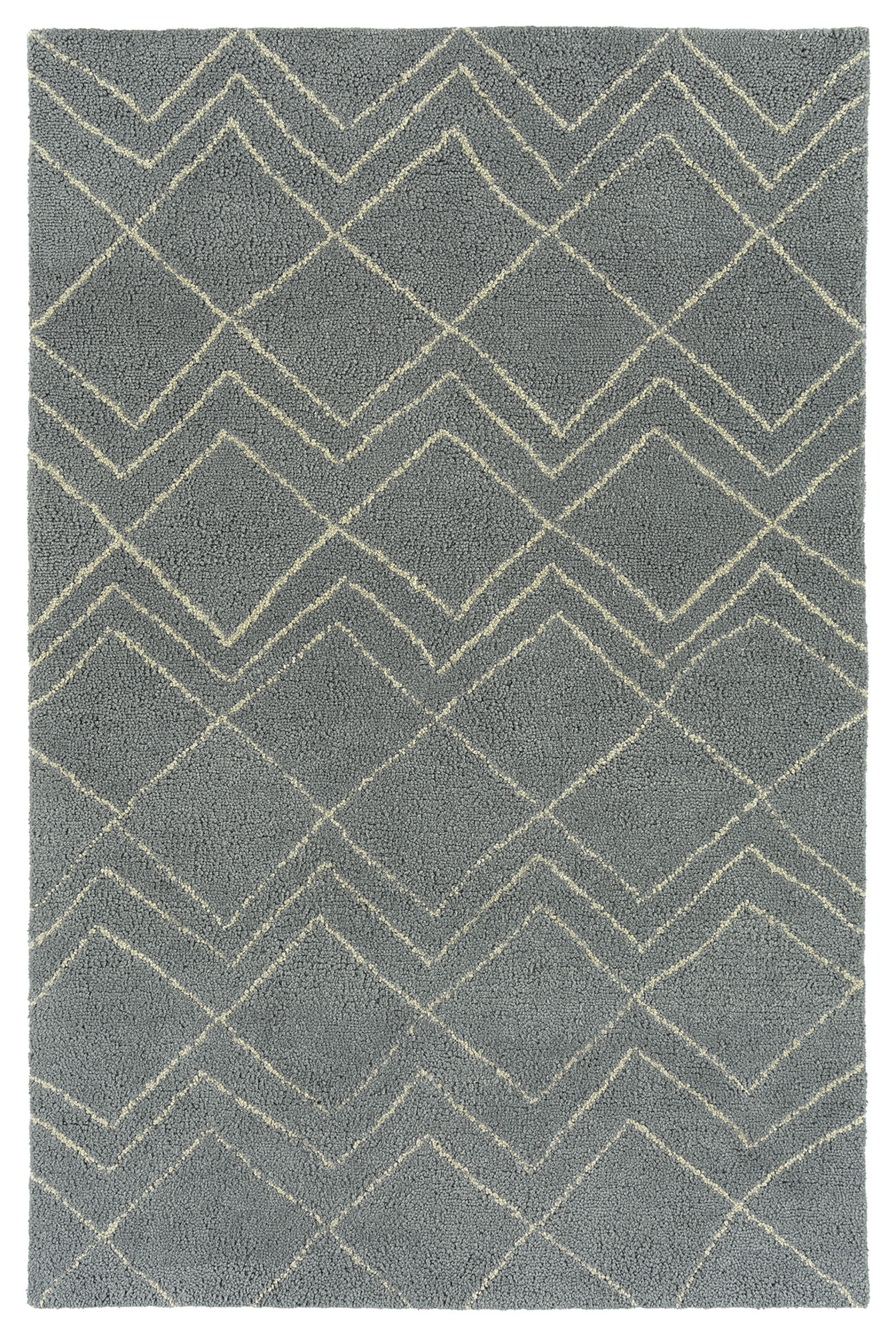 Kaleen Micha Collection Light Grey Area Rug 3'6" x 5'6"