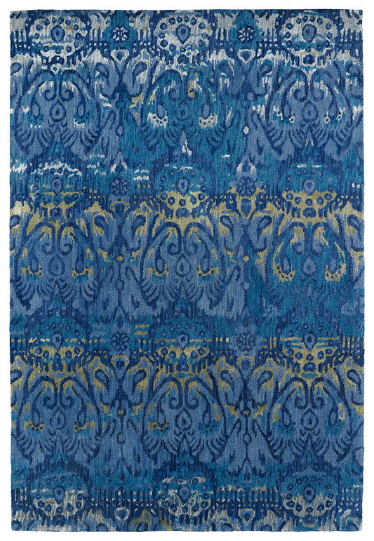 Kaleen Mercery Collection Dark Azure Area Rug 3'6" x 5'6"