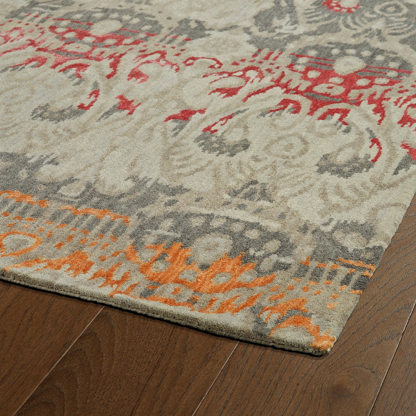 Kaleen Mercery Collection Dark Fire Throw Rug 2' x 3'