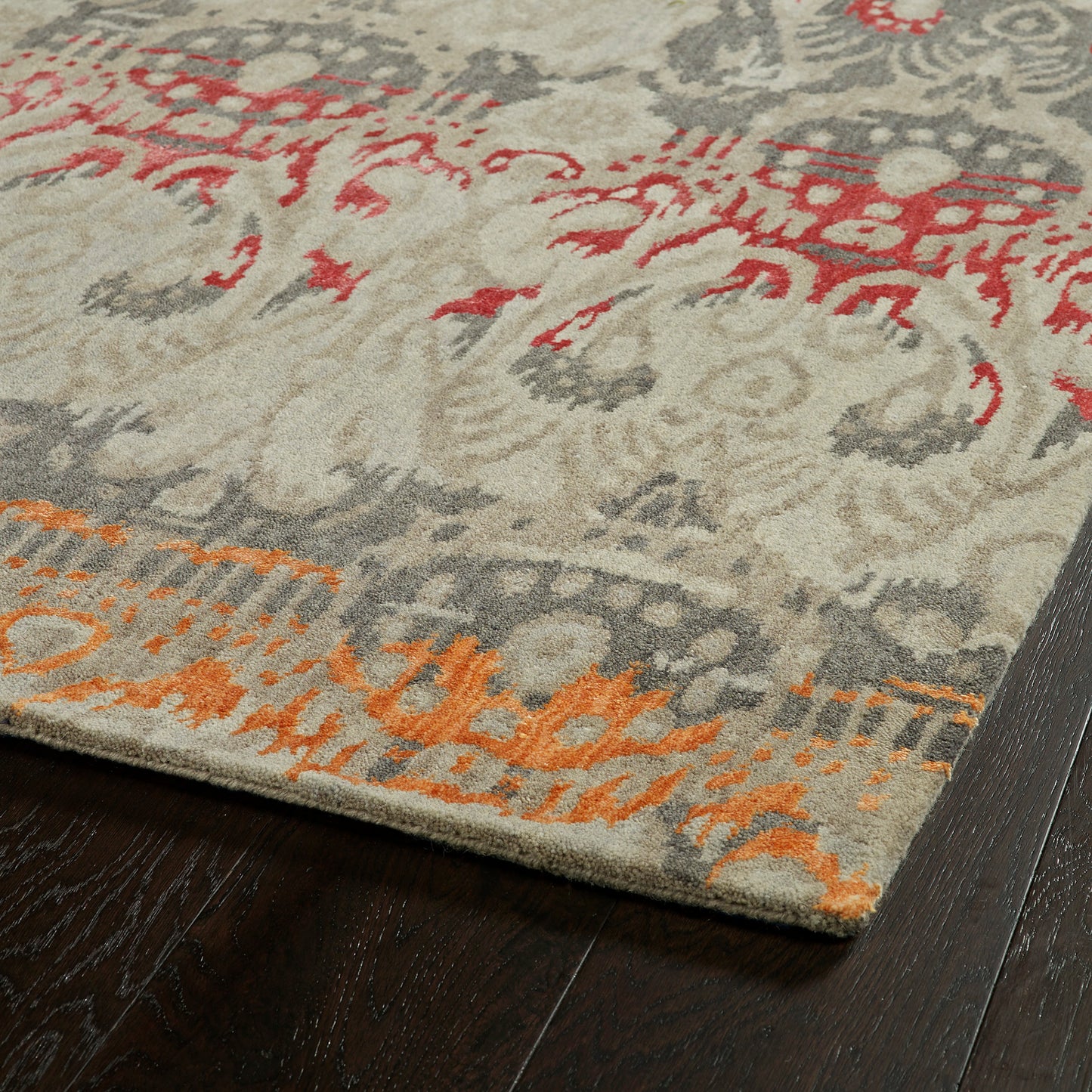 Kaleen Mercery Collection Dark Fire Throw Rug 2' x 3'