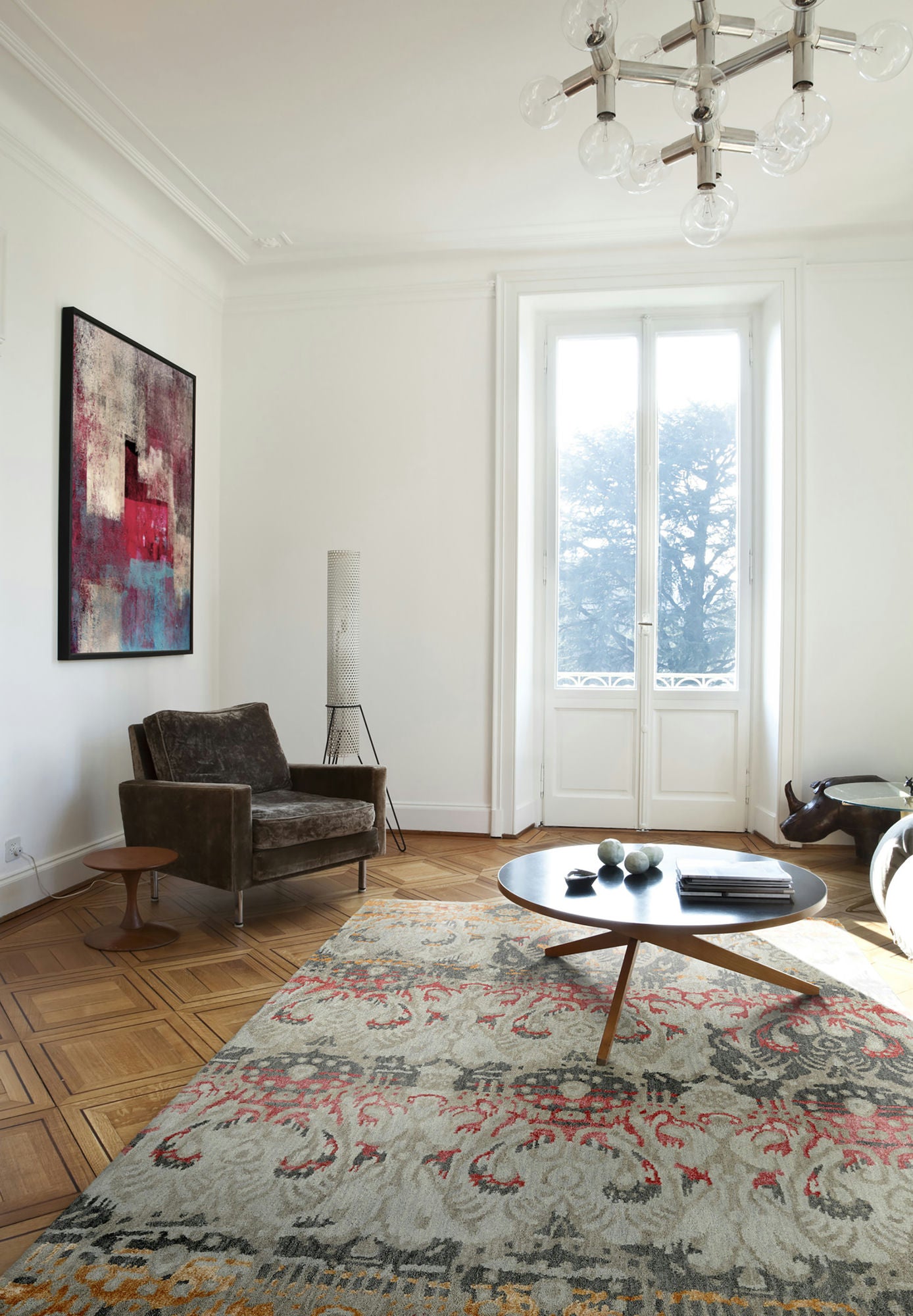 Kaleen Mercery Collection Dark Fire Area Rug 3'6" x 5'6"