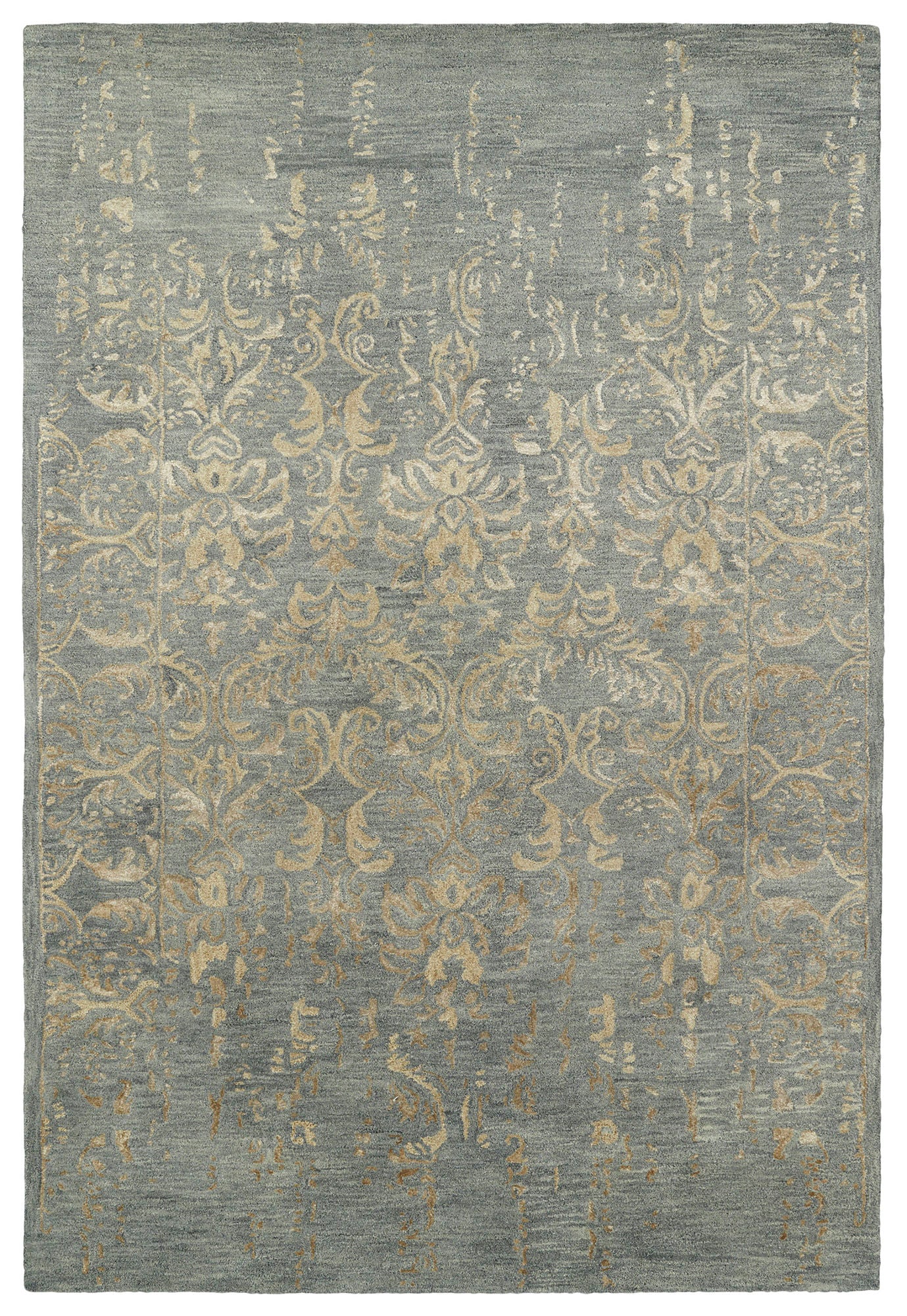 Kaleen Mercery Collection Light Bronze Throw Rug 2' x 3'
