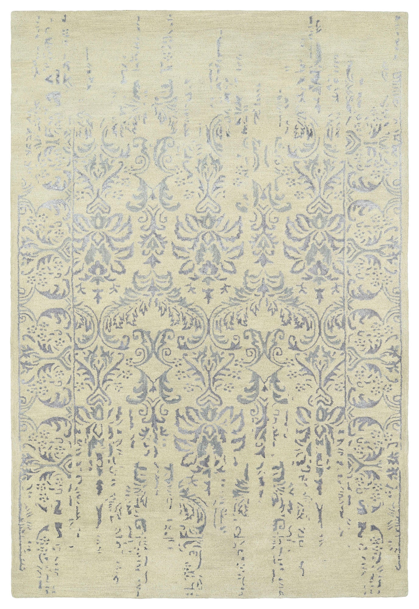 Kaleen Mercery Collection MER03-75 Grey Area Rug 3'6" x 5'6"
