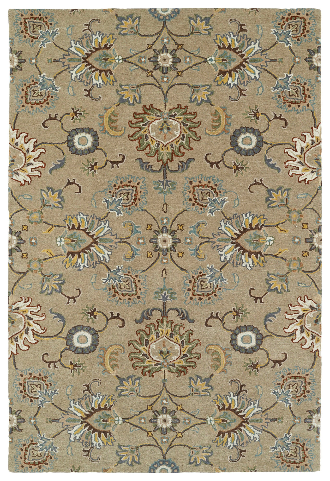 Kaleen Middleton Collection Light Mushroom Throw Rug 3' x 5'