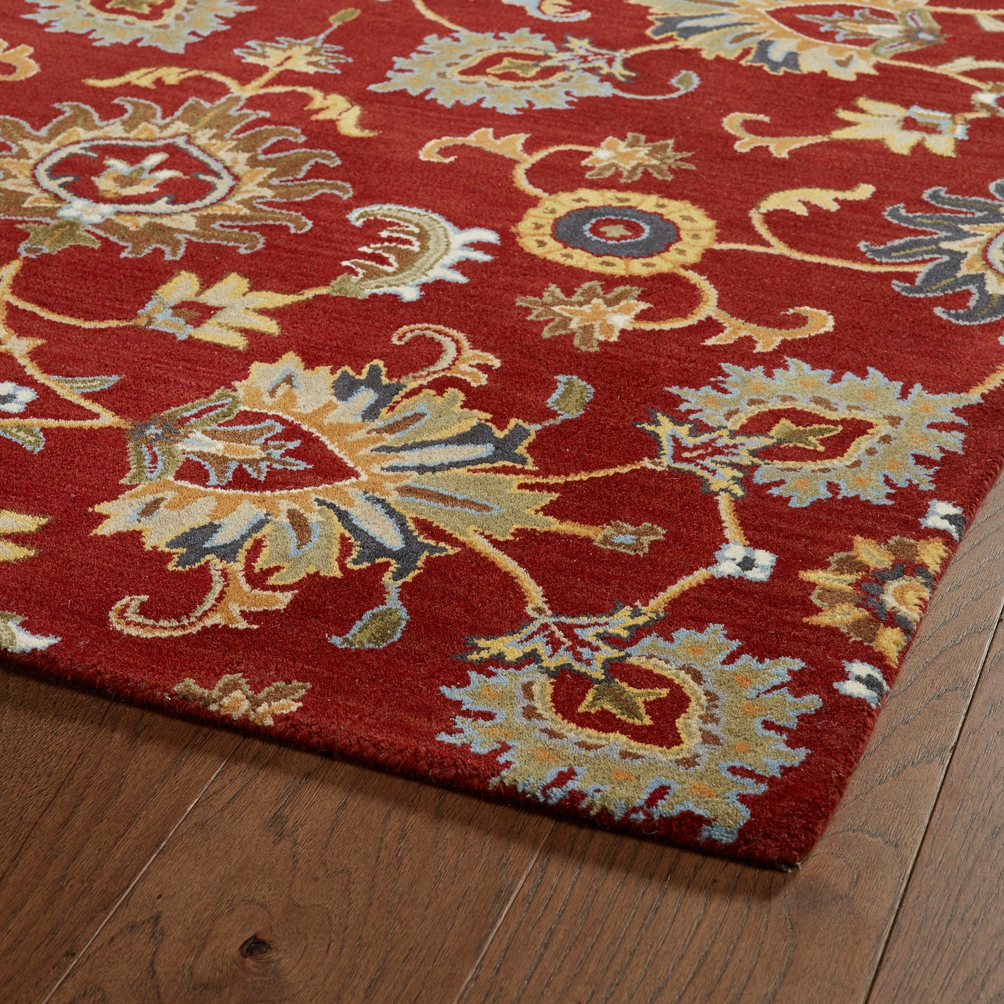 Kaleen Middleton Collection Dark Red Throw Rug 2' x 3'