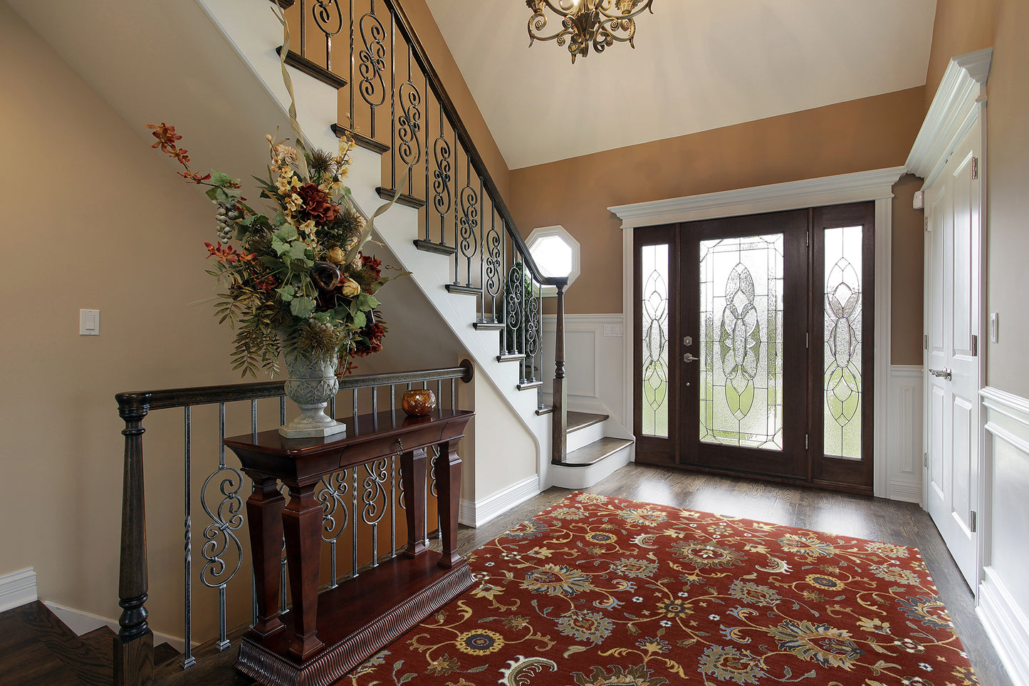 Kaleen Middleton Collection Dark Red Area Rug 8' x 10'