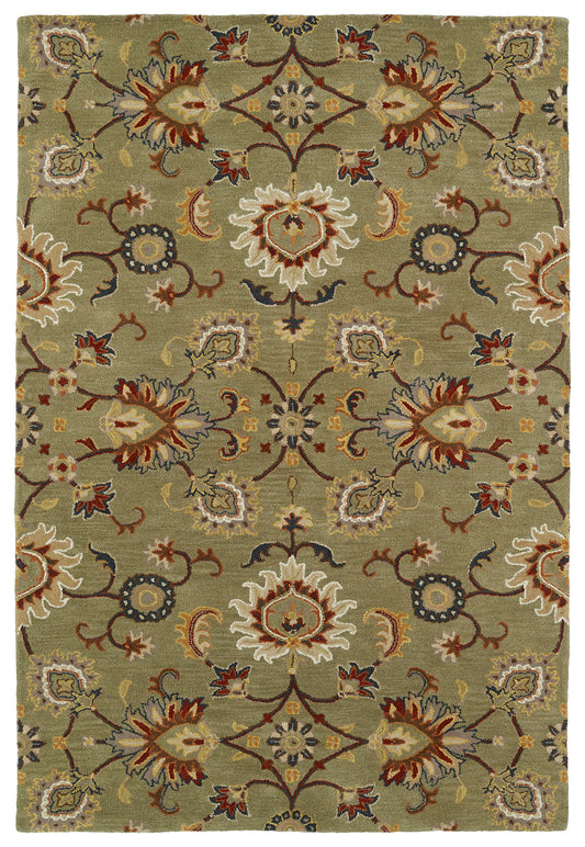 Kaleen Middleton Collection Light Green Area Rug 8' x 10'