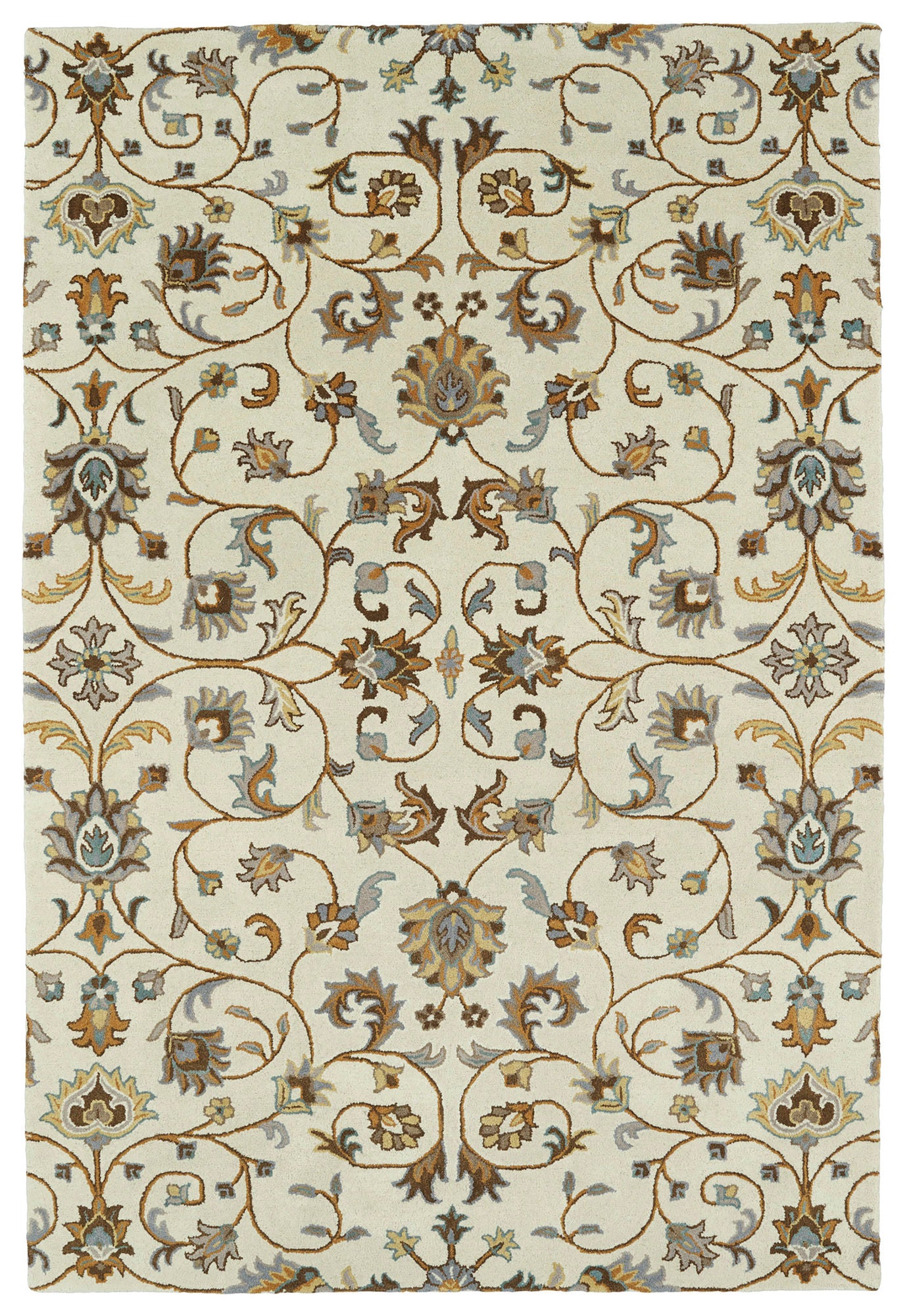 Kaleen Middleton Collection Light Linen Throw Rug 2' x 3'