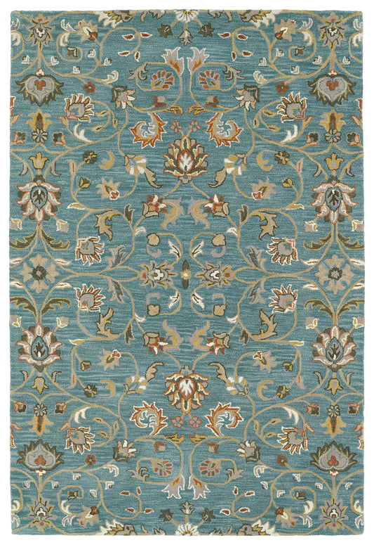 Kaleen Middleton Collection Light Turquoise Area Rug 8' x 10'
