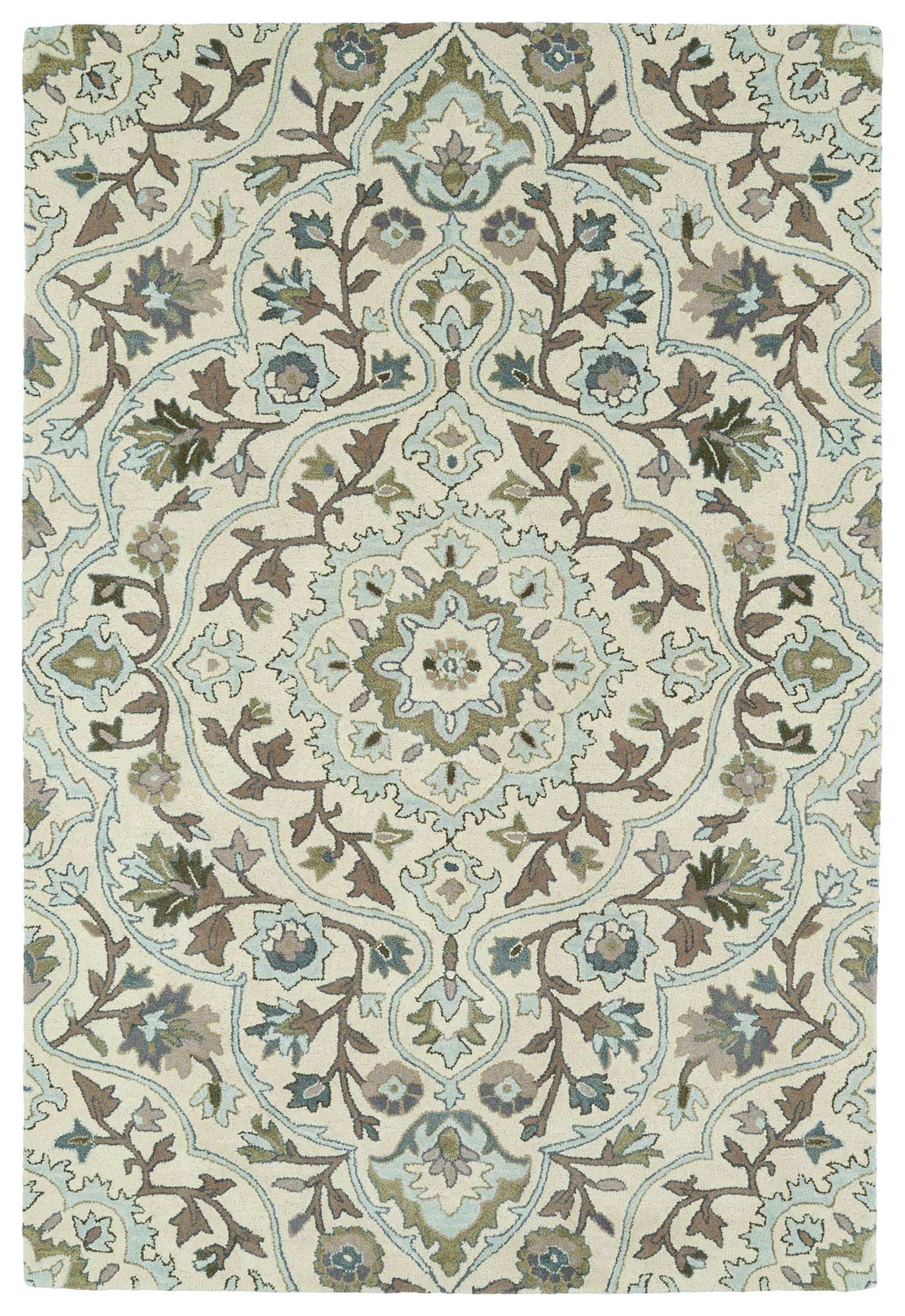 Kaleen Middleton Collection Light Ivory Throw Rug 2' x 3'