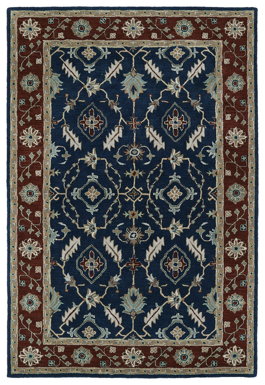 Kaleen Middleton Collection Dark Navy Area Rug 5' x 7'9"