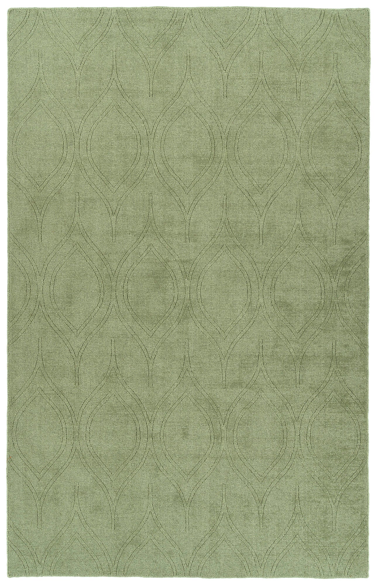 Kaleen Minkah Collection Light Olive Throw Rug 3' x 5'