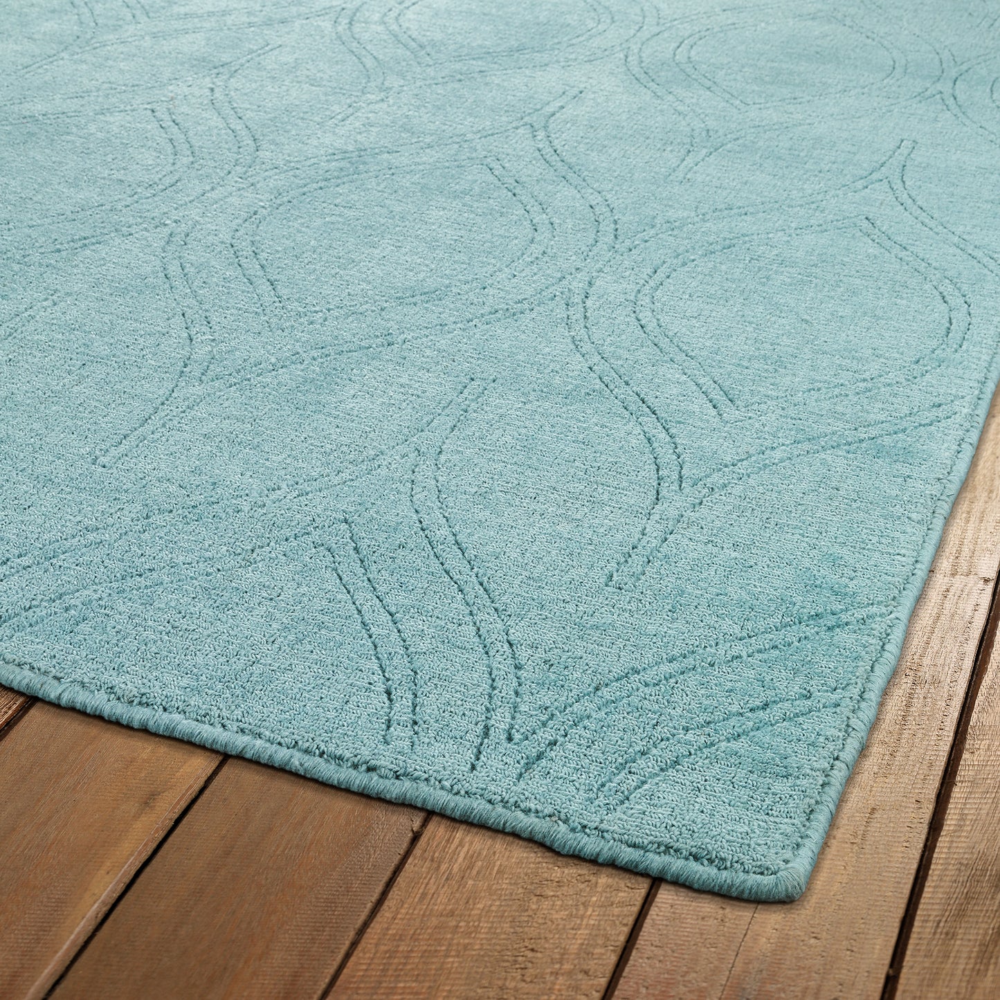 Kaleen Minkah Collection Light Spa Area Rug 7'6" x 9'