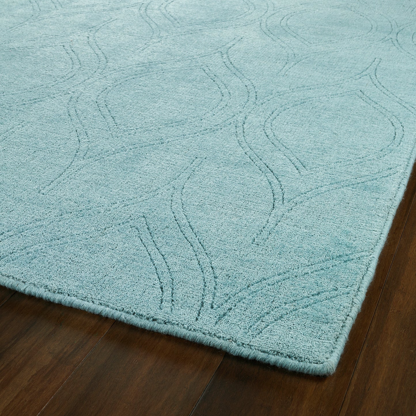 Kaleen Minkah Collection Light Spa Throw Rug 3' x 5'